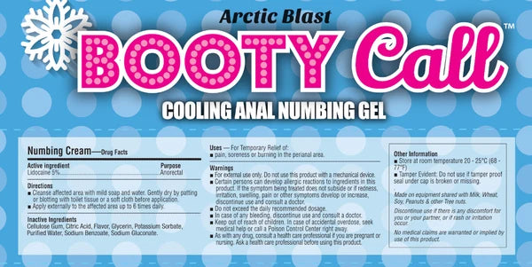 Booty Call Cooling Anal Numbing Gel