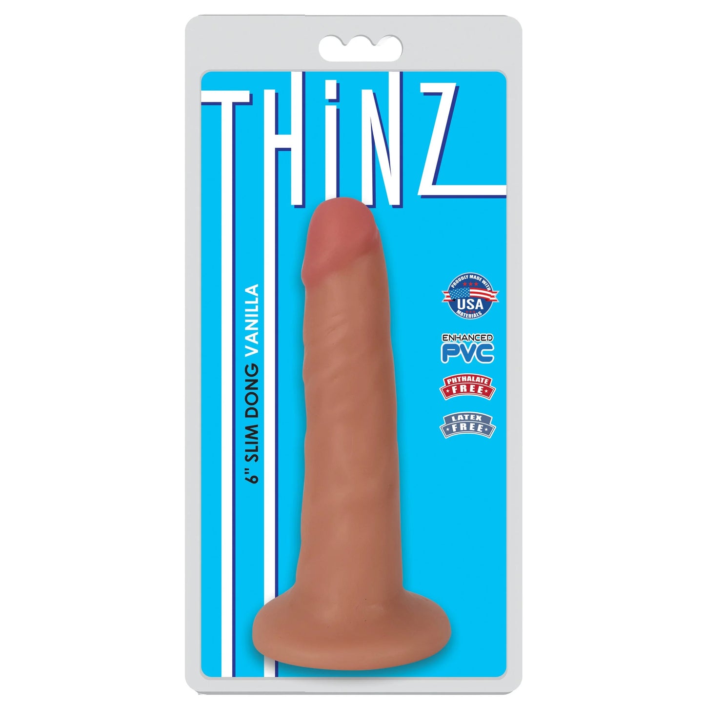 6" Slim Dildo - Light