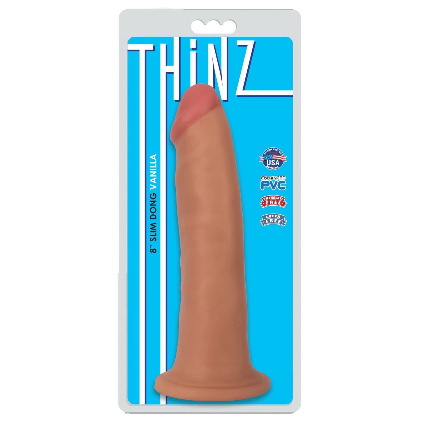 8" Slim Dildo - Light
