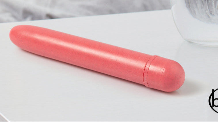 Gaia By Blush® | Eco: Plant-Based 7" Slim Multispeed Vibrator in Coral - Made from Sustainable BioFeel™