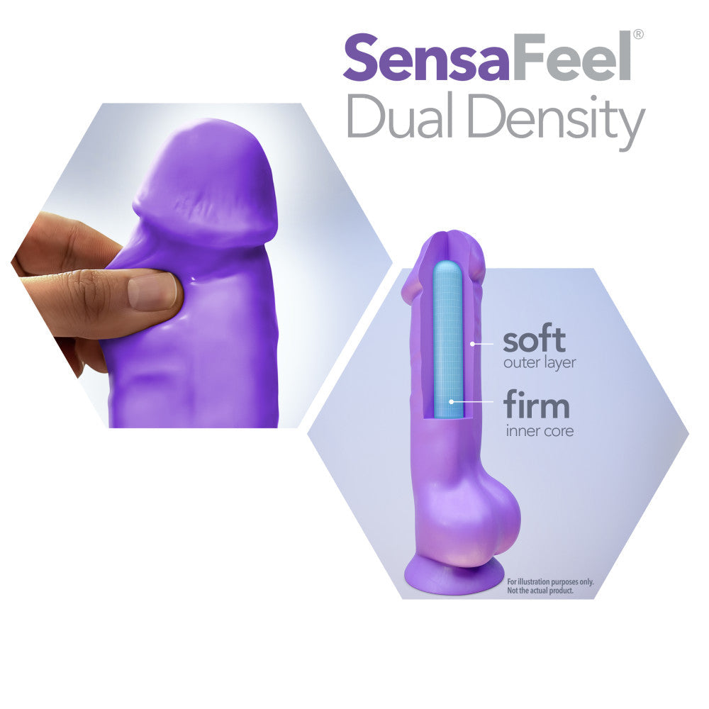 Neo Elite By Blush® | Neon Pink: 6.5-Inch Long Dildo - Made with Purio™ Silicone & SensaFeel® Dual Density Realistic Technology