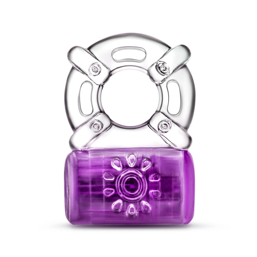 Play With Me By Blush® | Pleaser: Purple Rechargeable Vibrating Penis Ring