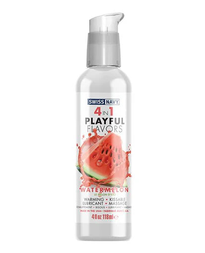 Swiss Navy 4 in 1 Watermelon Lube - 4 oz.