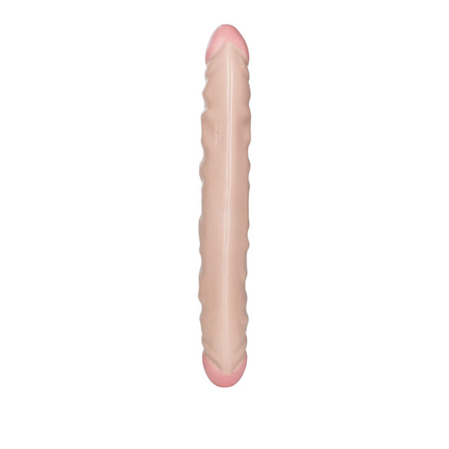 Veined Double Dong 12"/30.5 cm - Ivory