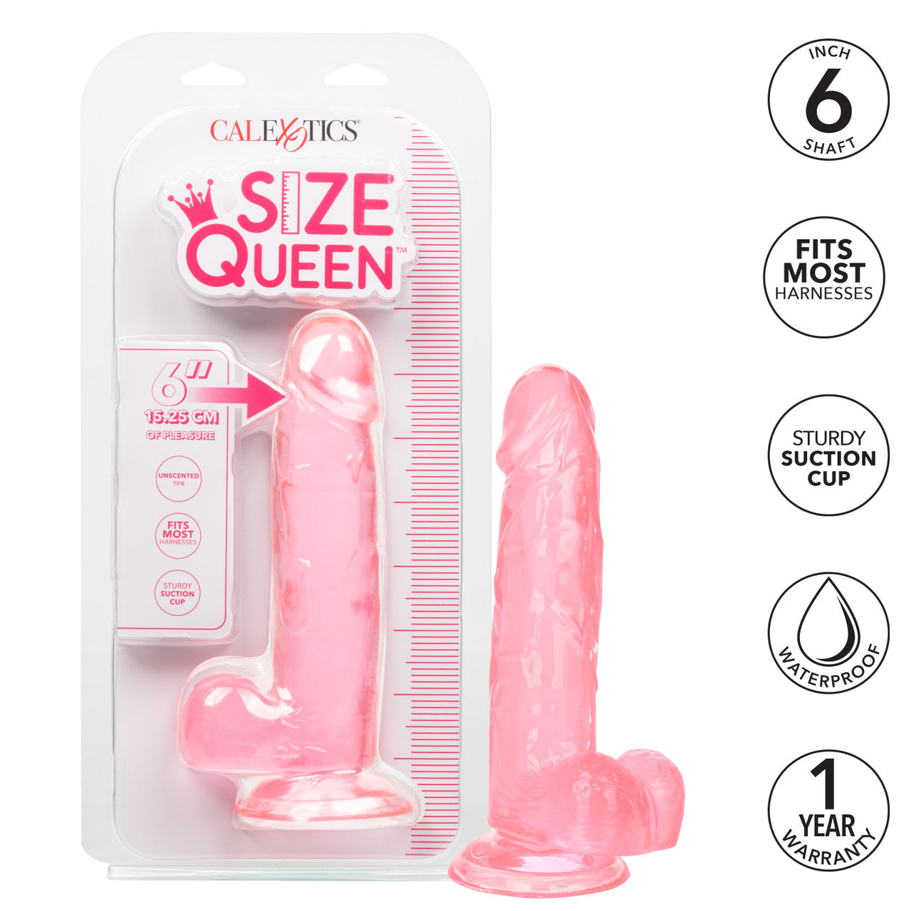 Size Queen® 6"/15.25 cm - Pink