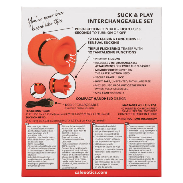 French Kiss™ Suck & Play Interchangeable Set