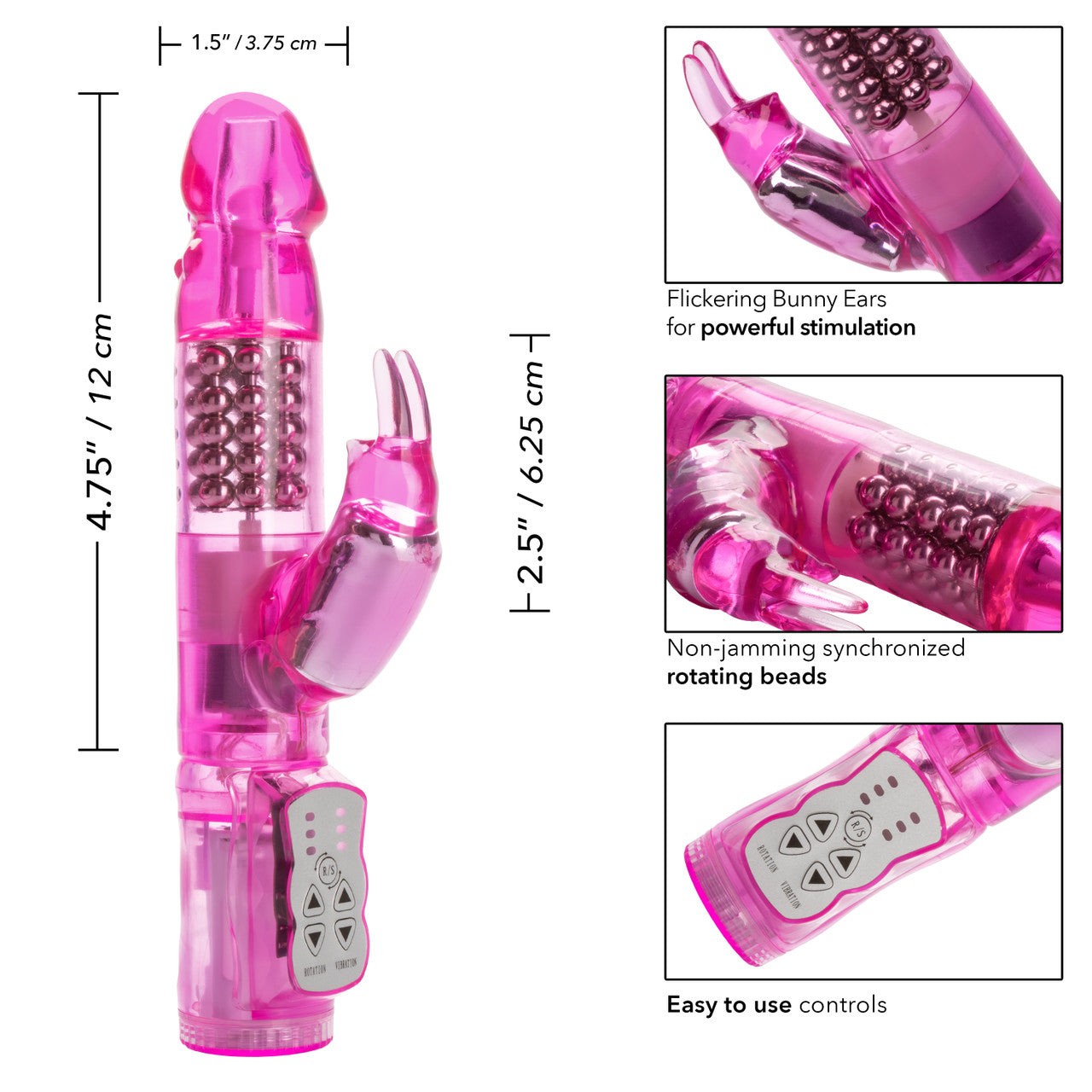 Jack Rabbit® Waterproof Jack Rabbit® - 5 Rows - Pink