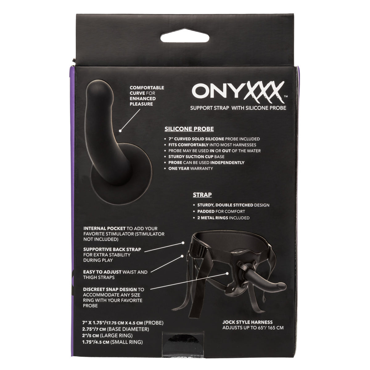 Onyxxx Support Strap On with Silicone Probe