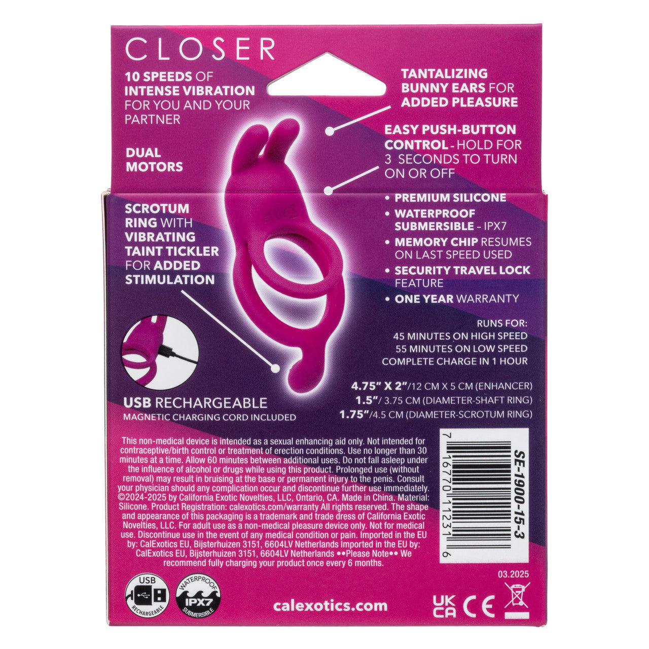 Closer™ Intimate Rechargeable Ring Touch