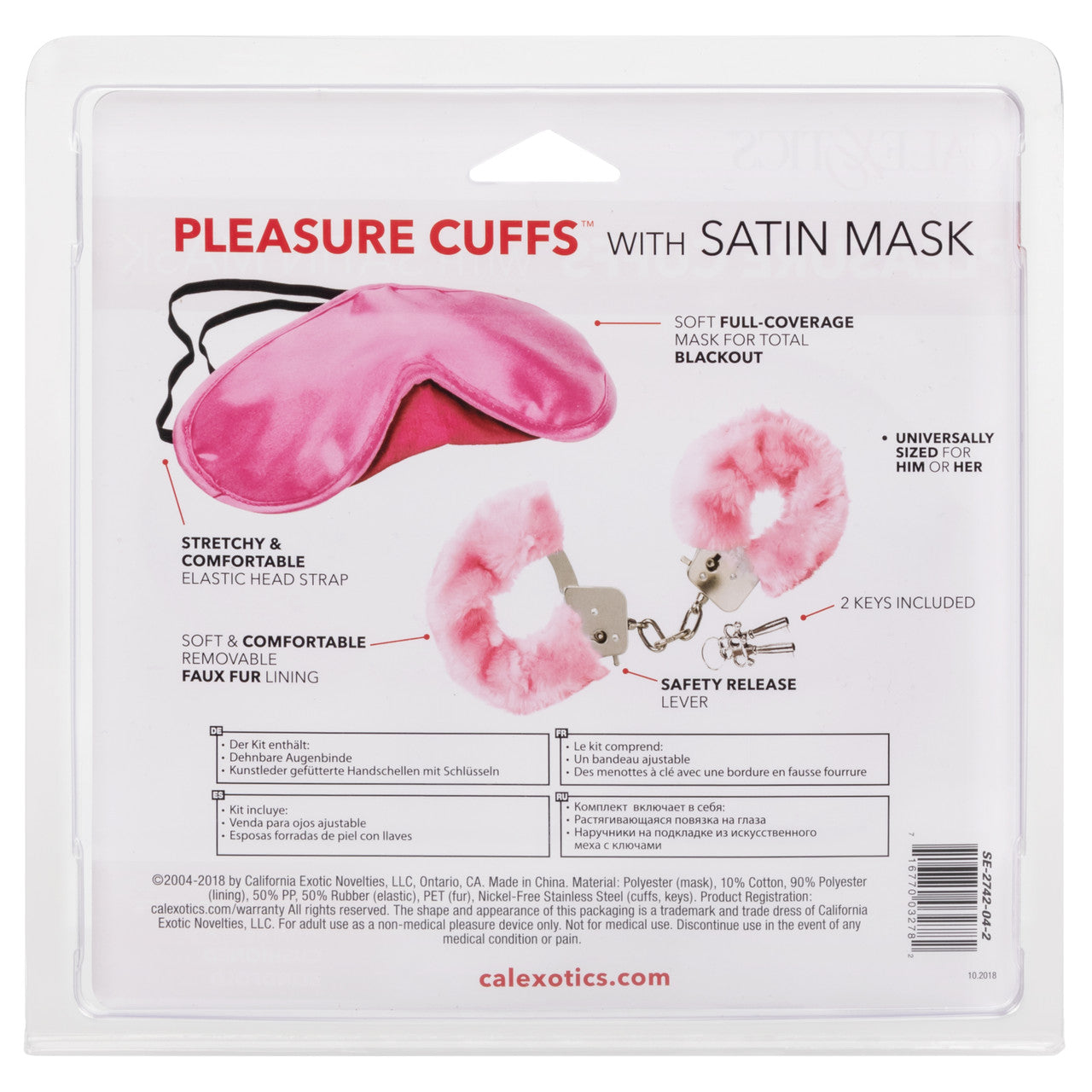 Pleasure Cuffs™ With Satin Mask
