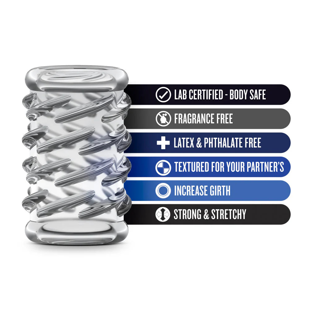 Stay Hard By Blush® | Clear Soft Tickler Stimulation Sleeve Kit