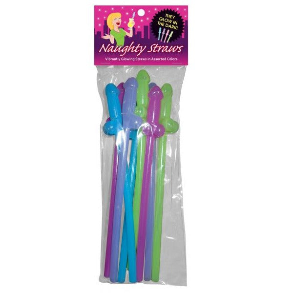Glow-in-the-Dark Naughty Straws