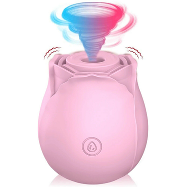 Rose Sucking Vibrator - Pink