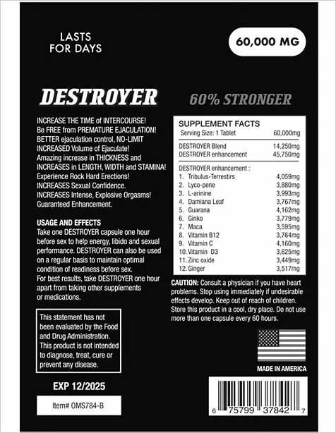 Destr0yer Male Enhancement - 1 ct.