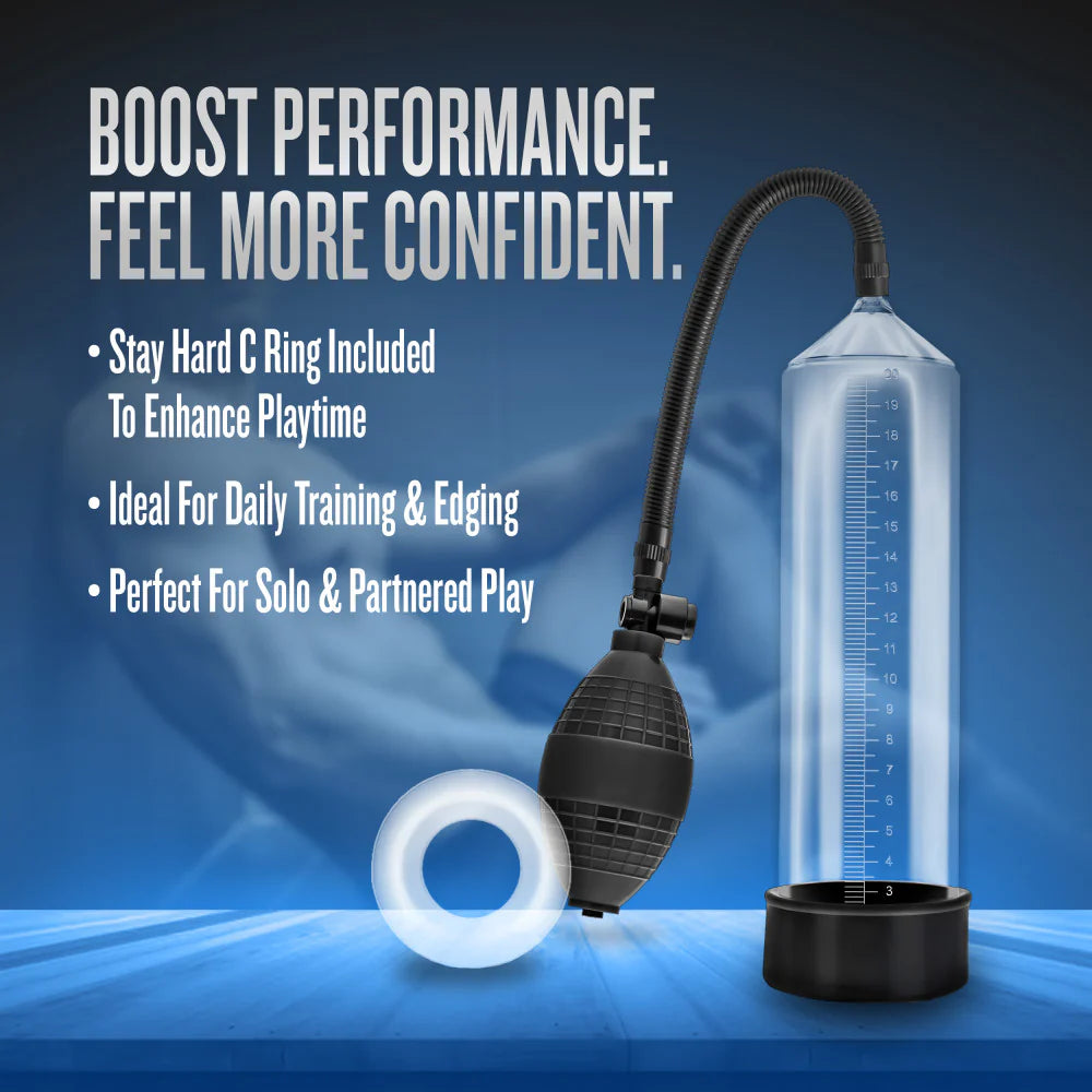 Performance By Blush® | VX101 Beginner's Male Enhancement Clear Penis Pump