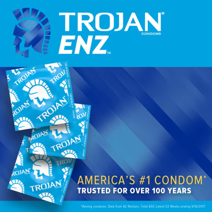 Trojan Enz ARMOR Spermicidal 3 Count Condoms