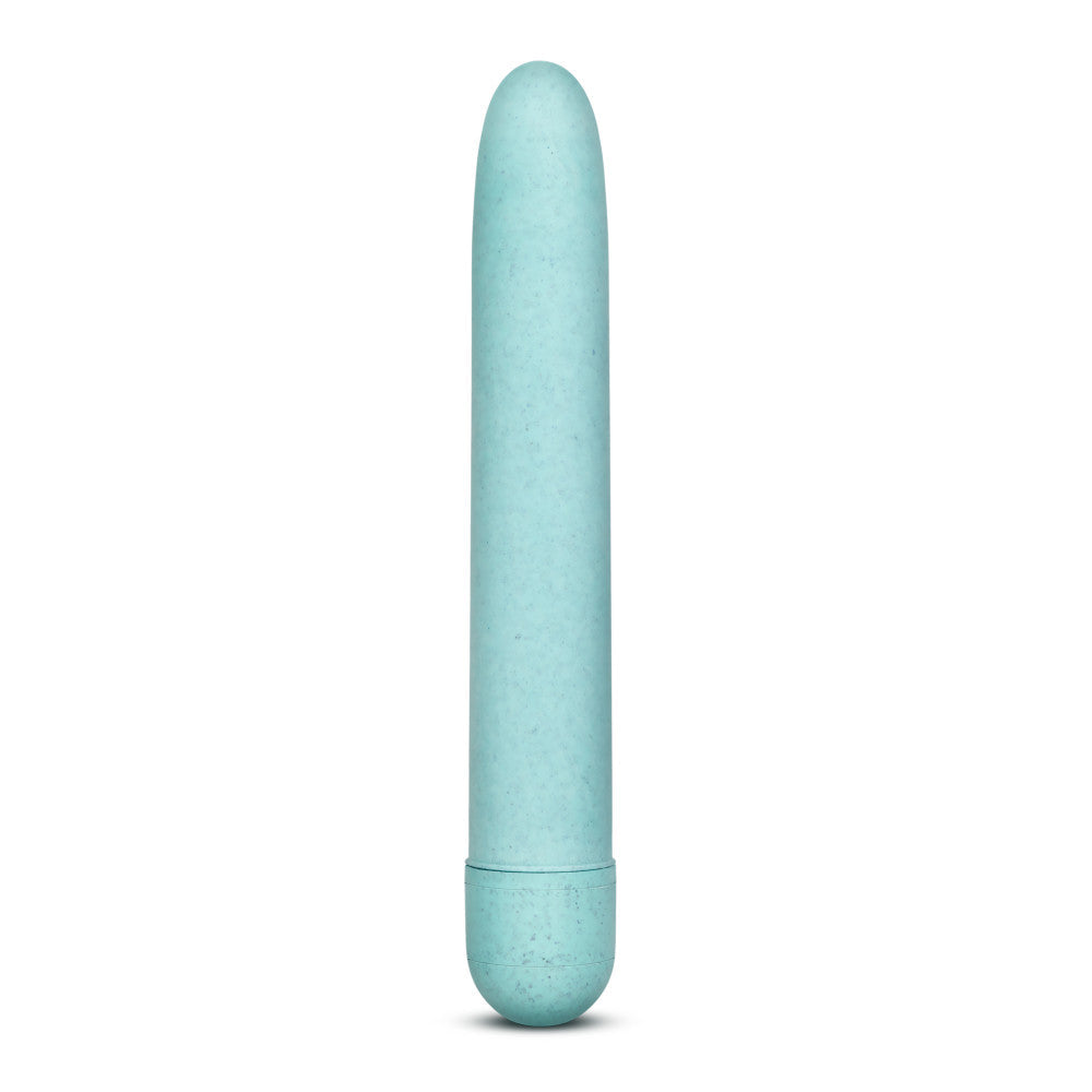 Gaia By Blush® | Eco: Plant-Based 7" Slim Multispeed Vibrator- Aqua