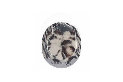 Ouch! - Heavy-duty Fluffy Handcuffs - Snow Leopard