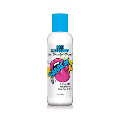 SMACK Lickable Massage Oil - Blue Raspberry 2 oz.