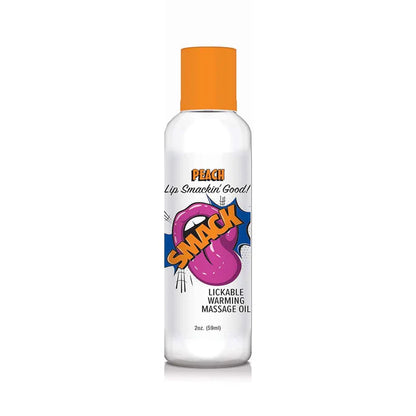 SMACK Lickable Massage Oil - Peach 2 oz.