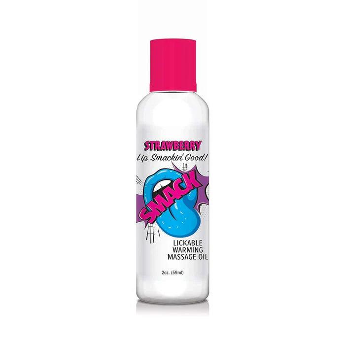 SMACK Lickable Massage Oil - Strawberry 2 oz.