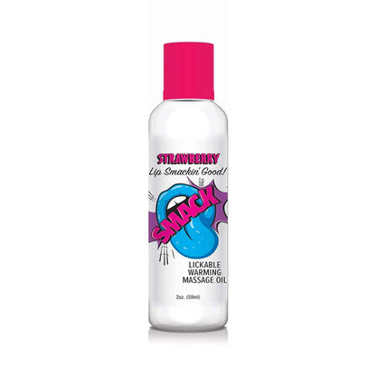SMACK Lickable Massage Oil - Strawberry 2 oz.