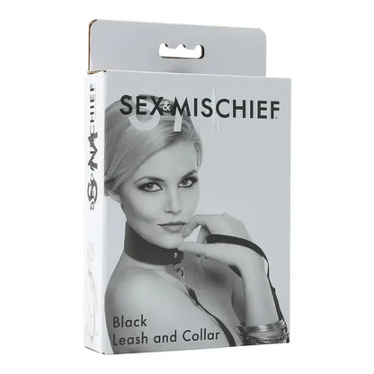 S & M Black Collar & Leash