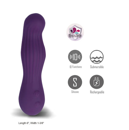 MESA 10-Function Liquid Silicone G-Spot Vibrator