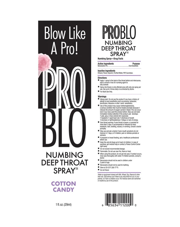 ProBlo Deep Throat Numbing Spray - Cherry