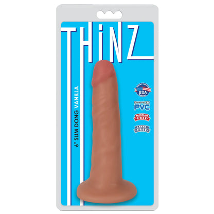 6" Slim Dildo - Light