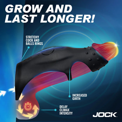 JOCK Rush Vibrating Penis Sleeve C-Ring w/ Remote