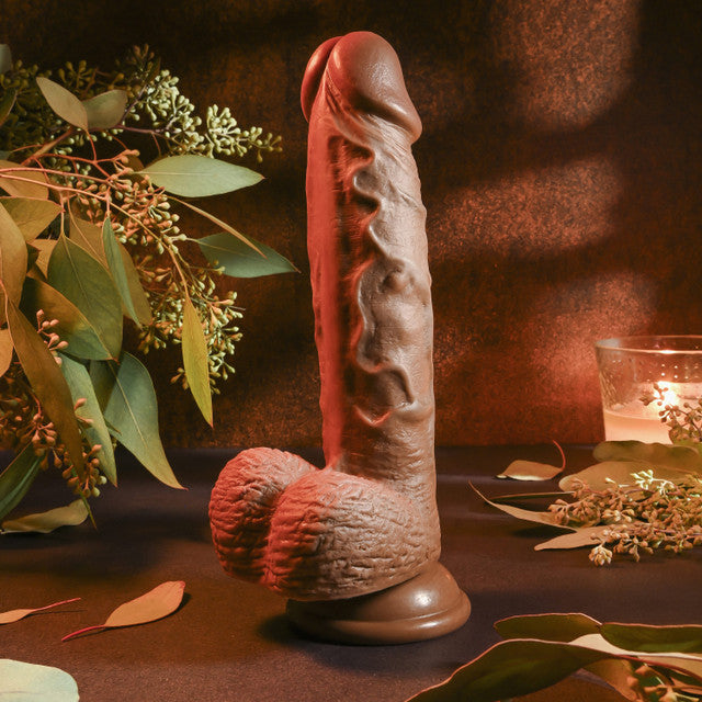 Realistic Dildo 8” Dark