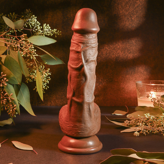 Realistic Dildo 8” Dark