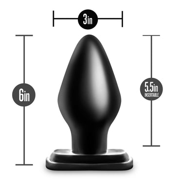 Anal Adventures By Blush® | XXL Black 6-Inch Anal Plug