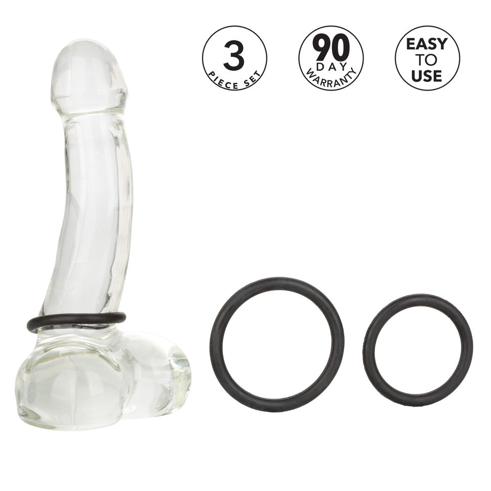 Black Rubber Ring™ - 3 Piece Set