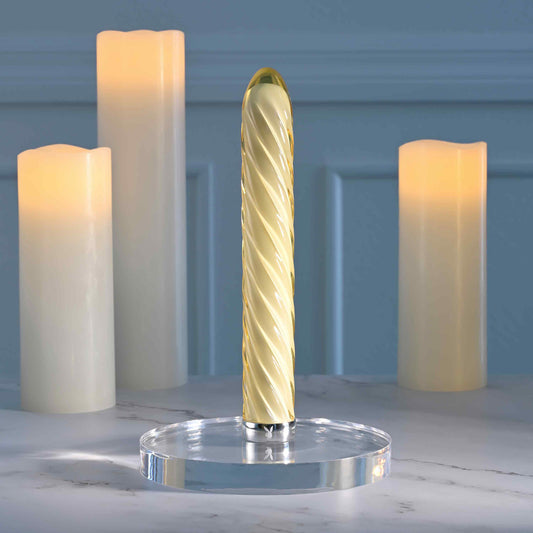 Twist Of Fate Glass Vibrator