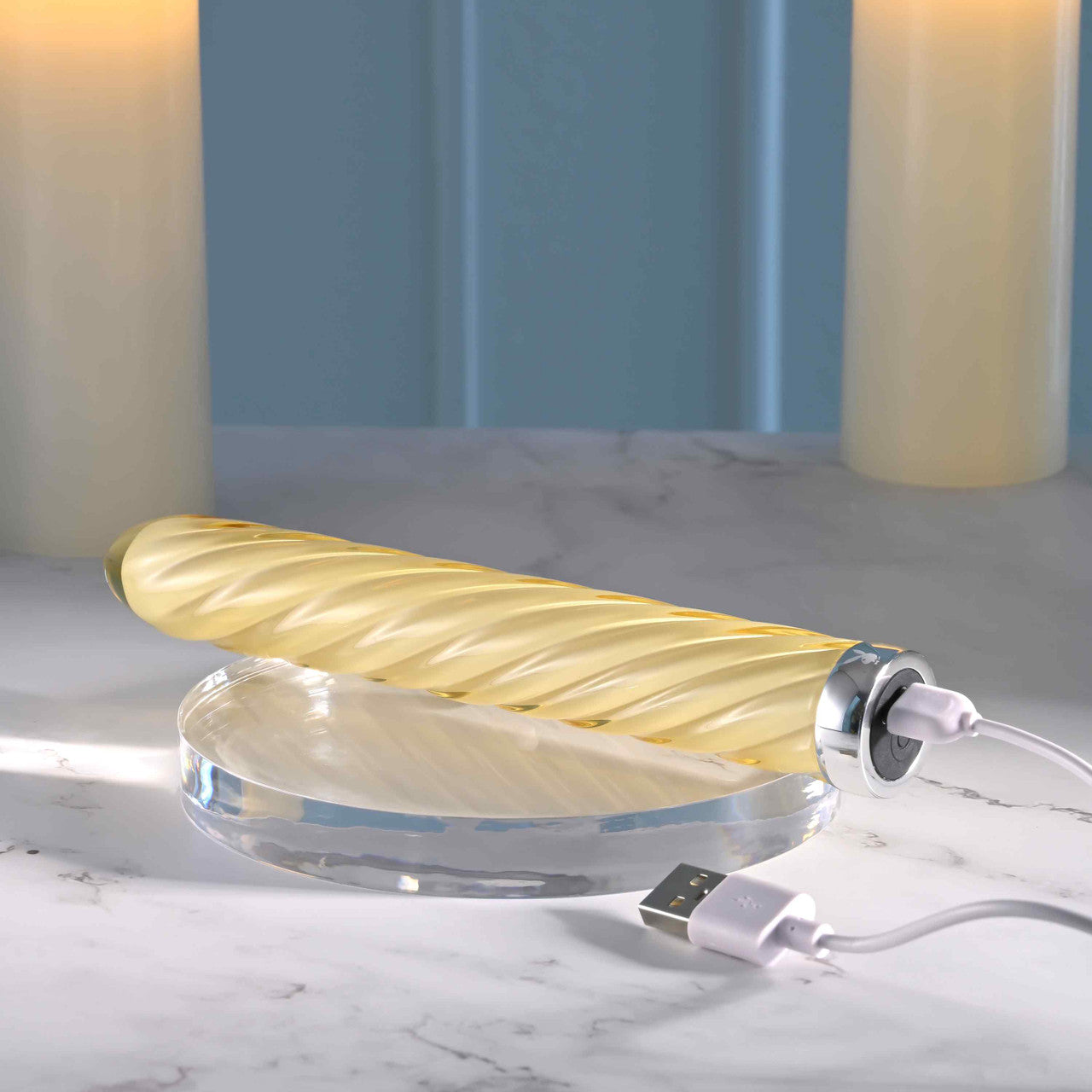 Twist Of Fate Glass Vibrator