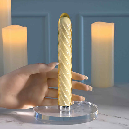 Twist Of Fate Glass Vibrator