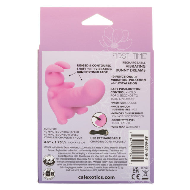 First Time® Rechargeable Vibrating Bunny Dreams