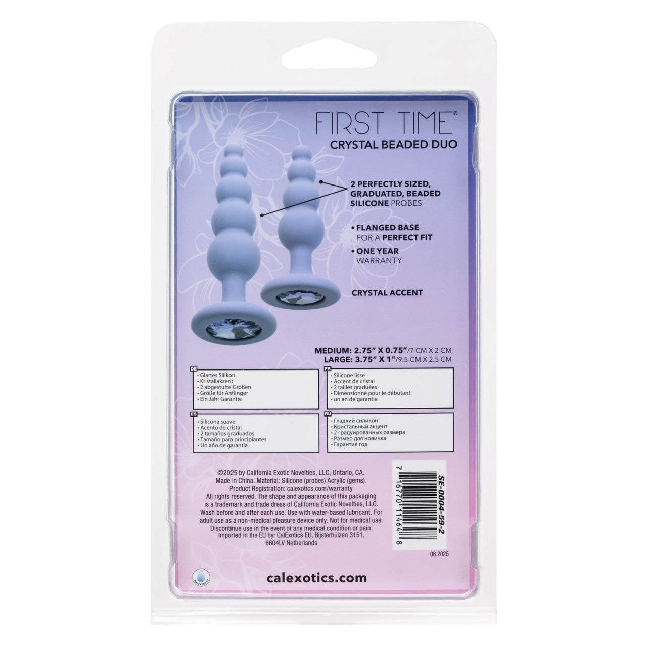 First Time® Crystal Beaded Duo Plug Set
