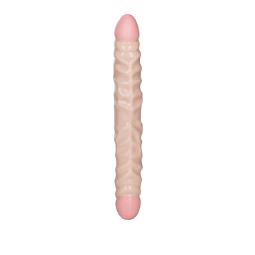 Veined Double Dong 12"/30.5 cm - Ivory