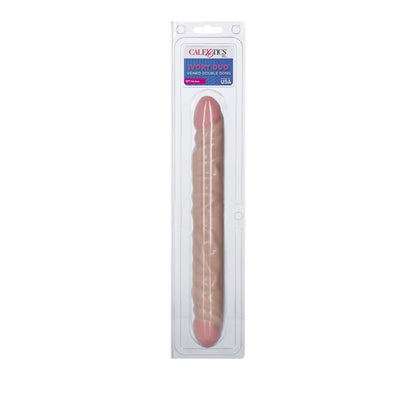 Veined Double Dong 12"/30.5 cm - Ivory