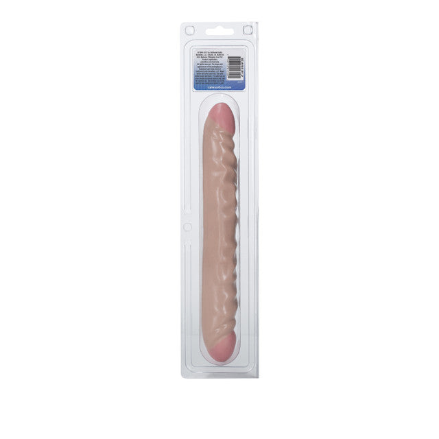 Veined Double Dong 12"/30.5 cm - Ivory