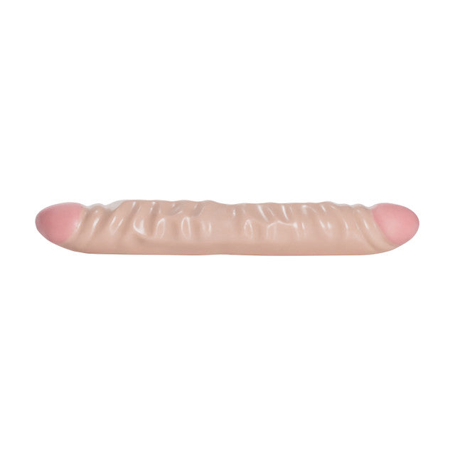 Veined Double Dong 12"/30.5 cm - Ivory