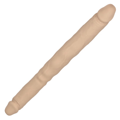 Silicone Studs Bend and Hold Dual Dong 12"- Ivory