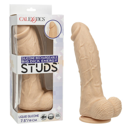 Big Dick Energy Silicone Studs Ivory Dildo