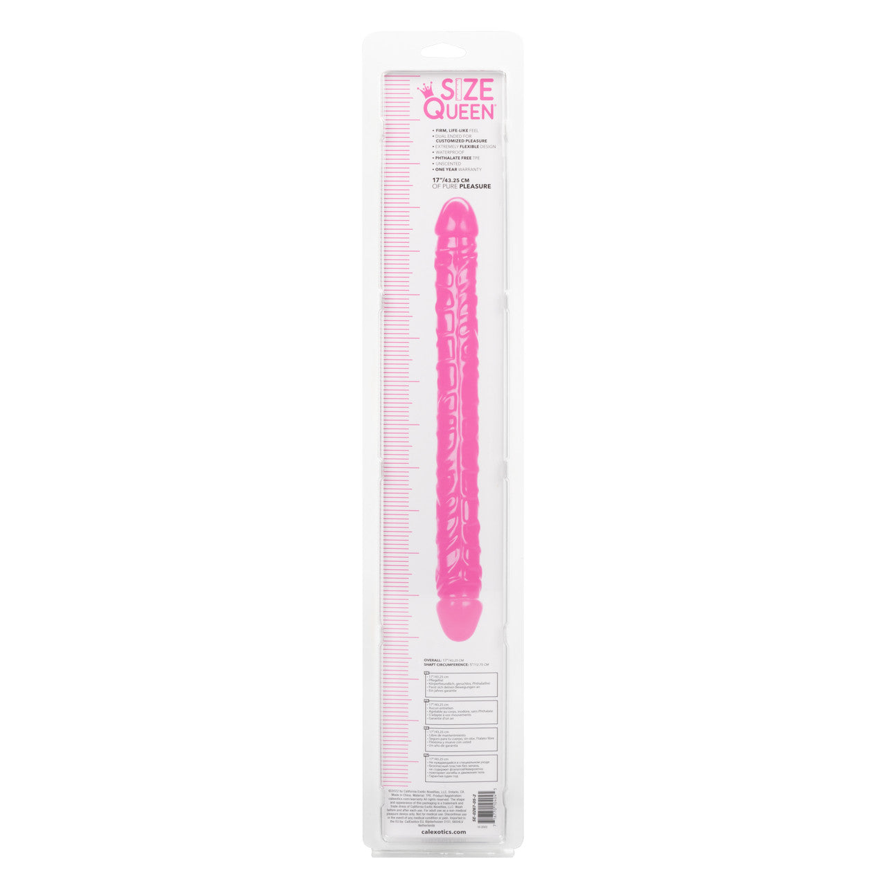 Size Queen® 17" - Pink Double Dong