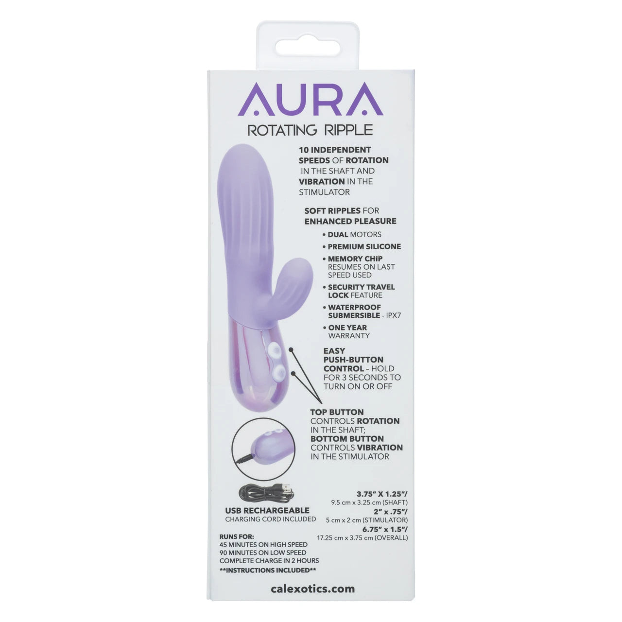 Aura Rotating Ripple Vibrator