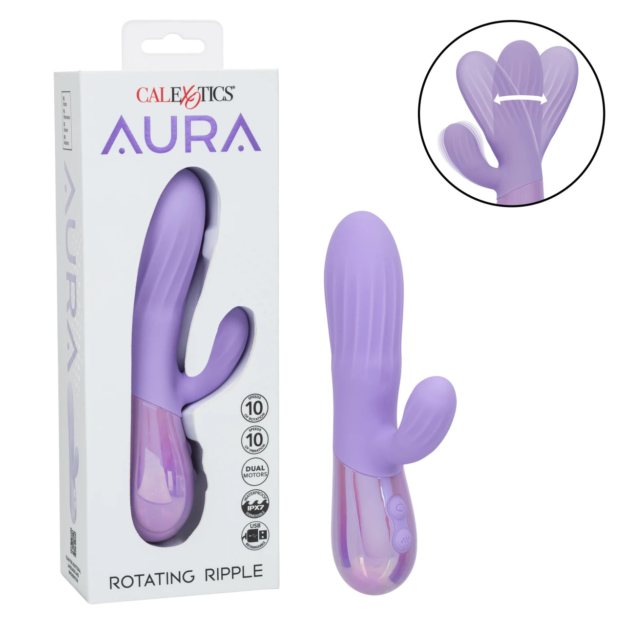 Aura Rotating Ripple Vibrator