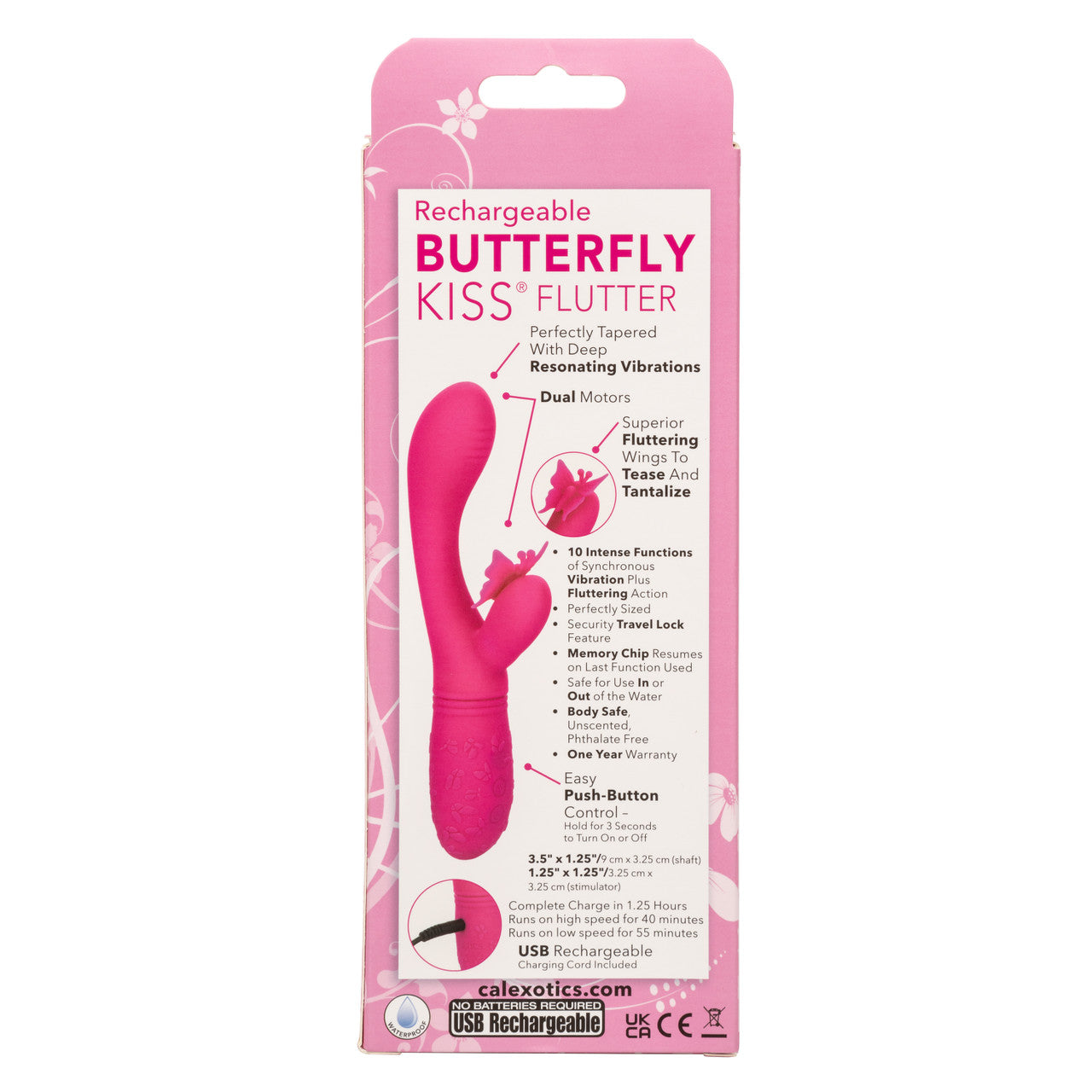Rechargeable Butterfly Kiss® Flutter - Pink
